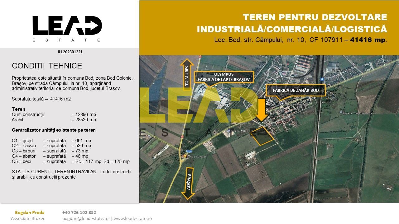 OPORTUNITATE INVESTIȚIE ZONA INDUSTRIALĂ/DEZVOLTARE PARC INDUSTRIAL - Poză 2