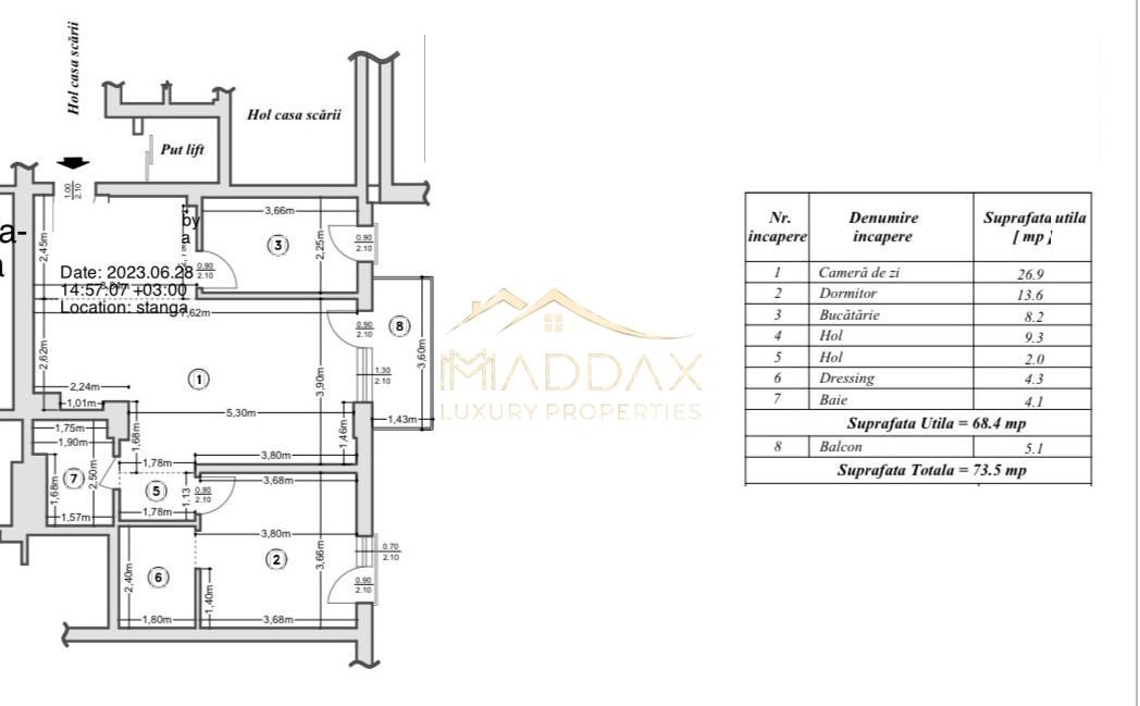 Apartament cu 2 camere ***81.97 mp***Bloc NOU*** // Mogosoaia - Schiță 28