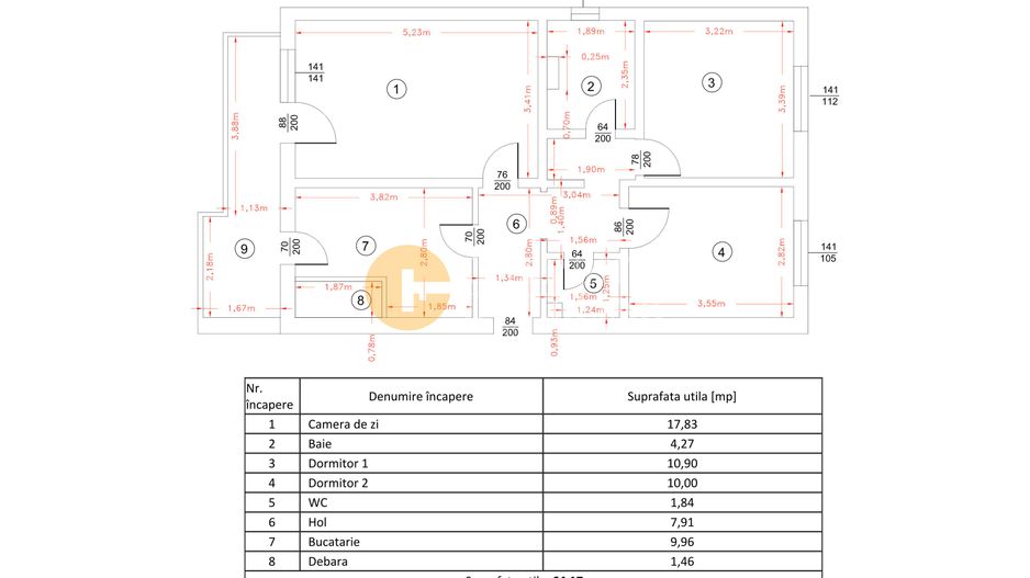 Ap. 3 Camere Decomandat - Etaj Intermediar - Zona Dacia - Poză 10