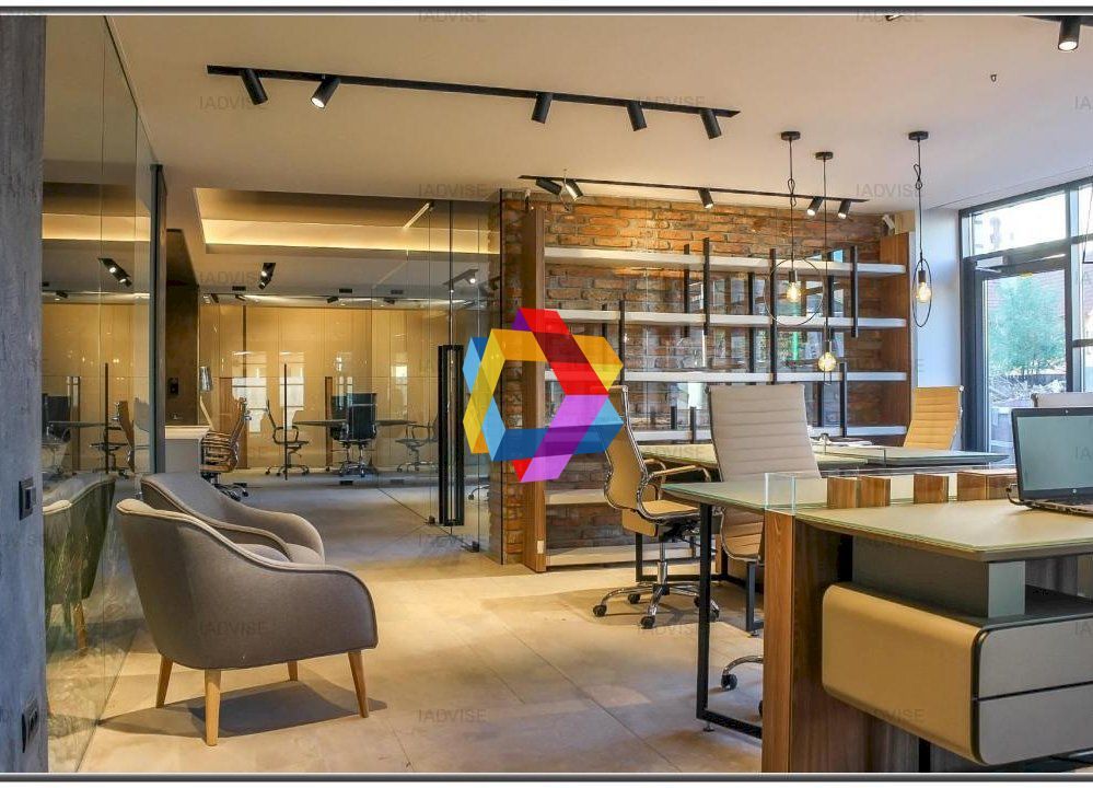 Spatiu de birouri mobilat modern - 180 mp - Poză 2