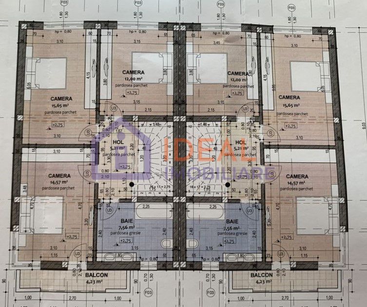 Duplex modern 4 Camere si 270 mp curte, in Cristian-Comision 0% - Schiță 4