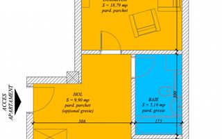 Bloc NOU. Etaj 1. Lift. CF de Timisoara - Schiță 10