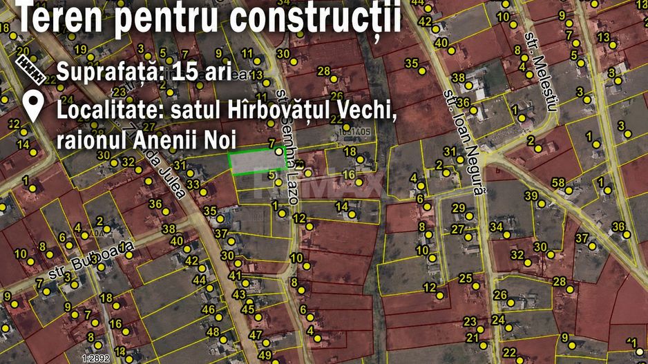 Teren pentru construcții – 15 ari | Hîrbovăț Vechi, Anenii Noi - Poză 1