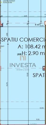 Spatiu comercial 108mp utili de inchiriat, parcari, Gardenia Residence - Schiță 5