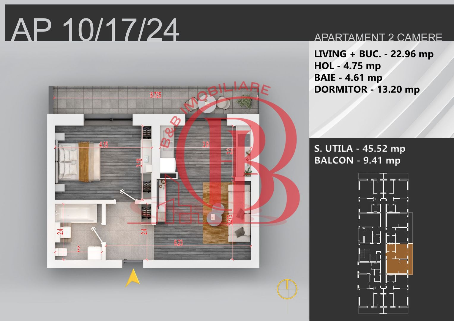 Finalizare Rapida 2 camere bloc boutique Sector 3 Pallady - Schiță 2