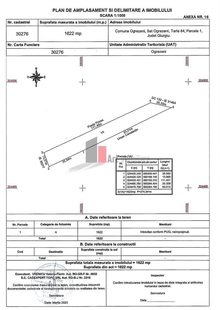 Vânzare teren Ogrezeni județul Giurgiu - Poză 2