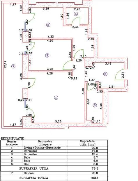 Apartament  3 camere I 103 mp I prima închiriere I Cambridge School - Poză 8