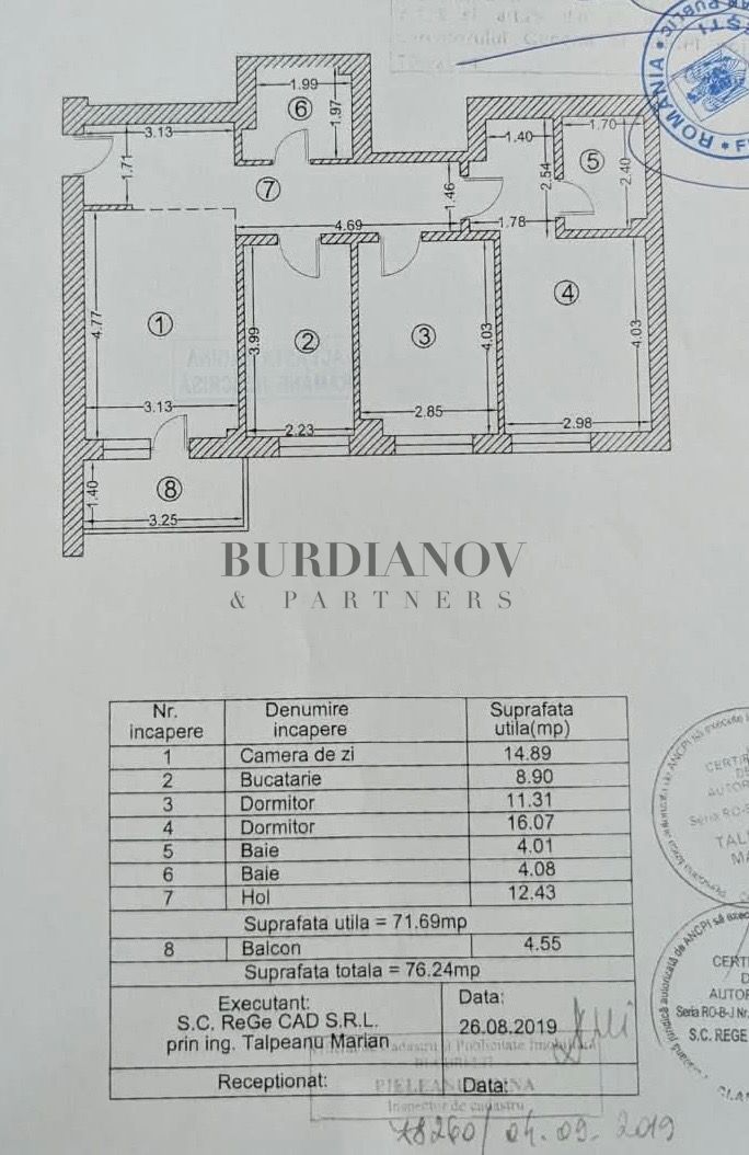 Apartament cu 3 camere - Palladium Residence - Metrou Nicolae Teclu - Poză 3