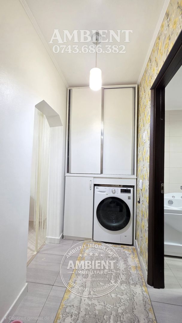 Apartament cu 2 camere, etaj 1, RENOVAT, nemobilat, VASLUI zona SMÂRDAN; - Poză 5