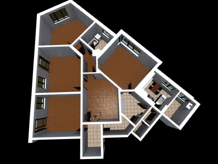 Apartament 5 camere, garaj, 2 boxe subsol, 4/6, bloc interbelic . - Poză 14