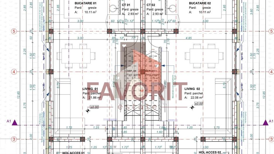Duplex de Vanzare in Mosnita Noua. Toate utilitatile. Finisaje la alegere - Schiță 10
