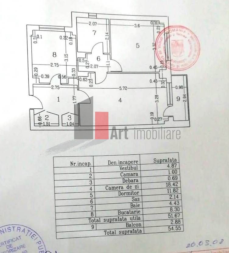 Apartament 2 camere, zona Tineretului-Calea Vacaresti - Schiță 7