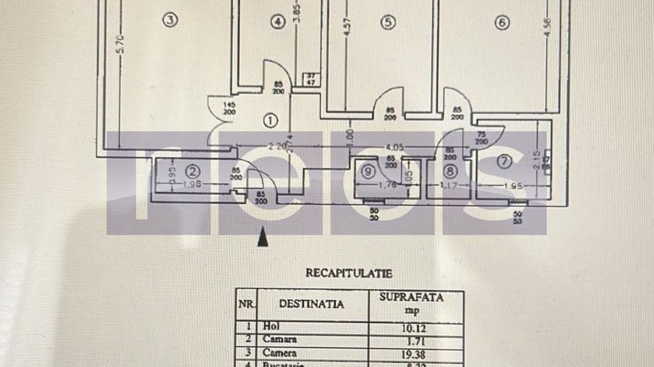 VANZARE 3 CAMERE DECOMANDAT  UNIRII - PARCARE - Poză 16