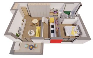 Comision 0%,  Apartament cu 2 camere LA CHEIE cu chirias inclus - Poză 1