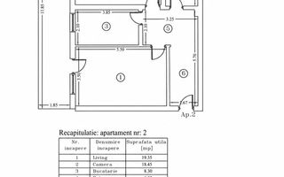 Apartament 2 camere decomandat Gorjului | 102mp | 125.000 EUR - Poză 3