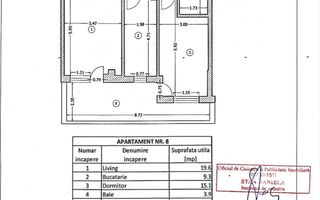 2 camere decomandat | 68 mp cu terasa | Mobilat și utilat |  Pallady - Schiță 5