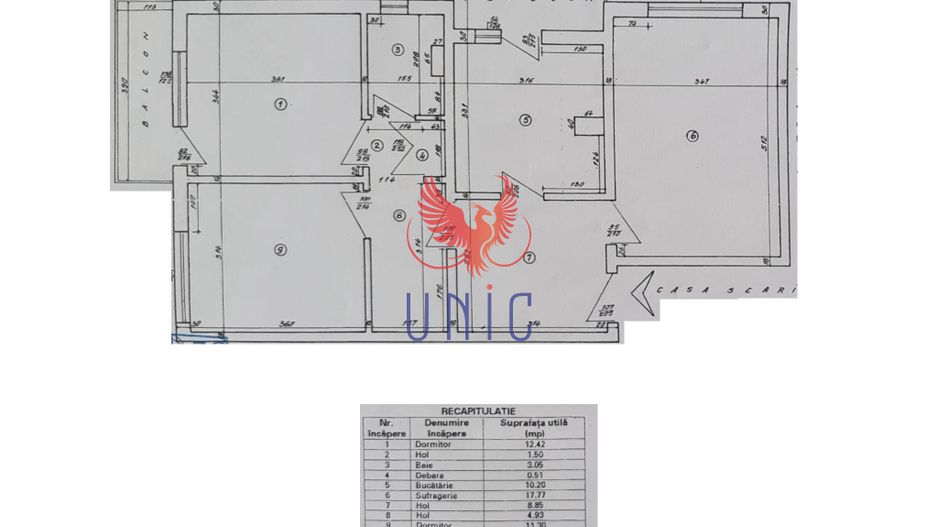 Apartament Ultracentral Km 0 - Schiță 5
