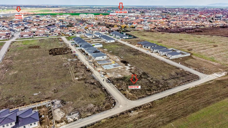 Teren 637 mp | 2 fronturi stradale | Cartier Via Carmina - Poză 2