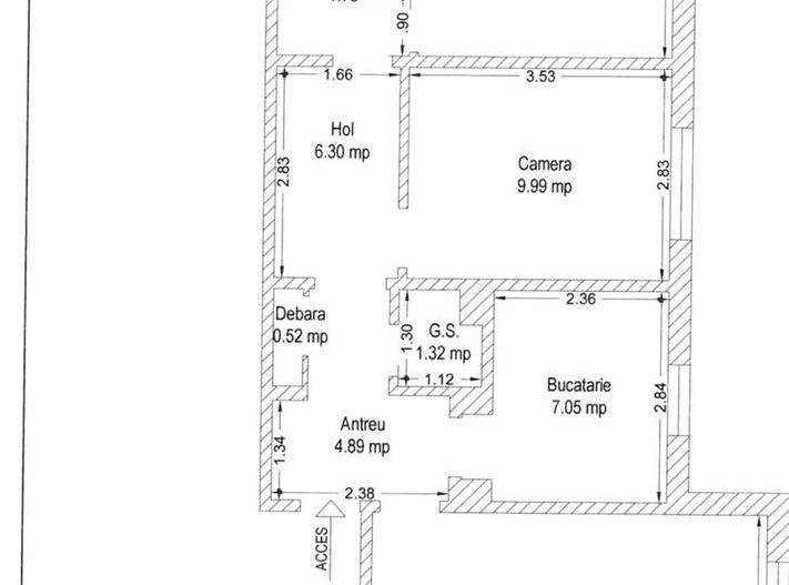 Ap 3 camere cf 1 decomandat Calea Martirilor CENTRALA PROPRIE - Poză 9