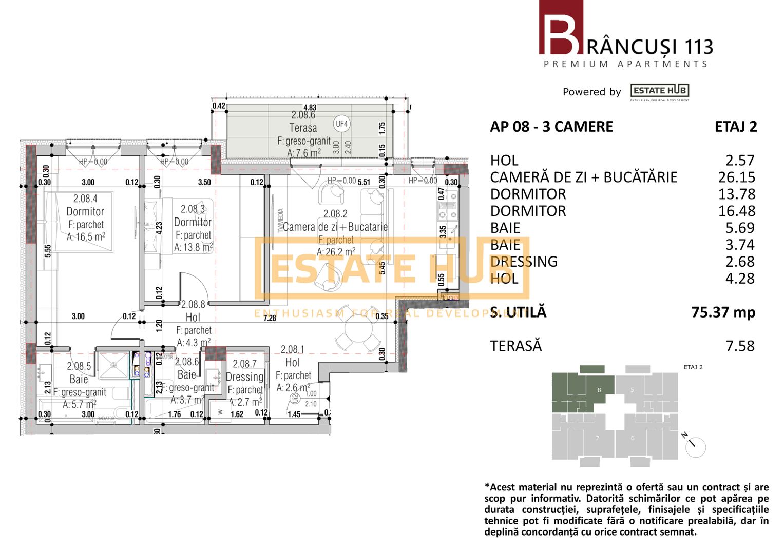 Apartamente premium cu 3 camere pe strada Constantin Brancusi - Poză 7