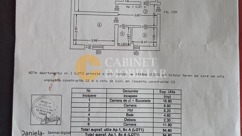 3 CAMERE - CURTE PROPRIE -  2 LOCURI DE PARCARE - VALEA LUPULUI - Schiță 14