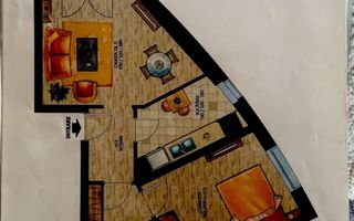 AP. 2 CAMERE EVOCASA TITANIUM, CENTRALA, BUCATARIE INCHISA,COMISION 0% - Poză 8