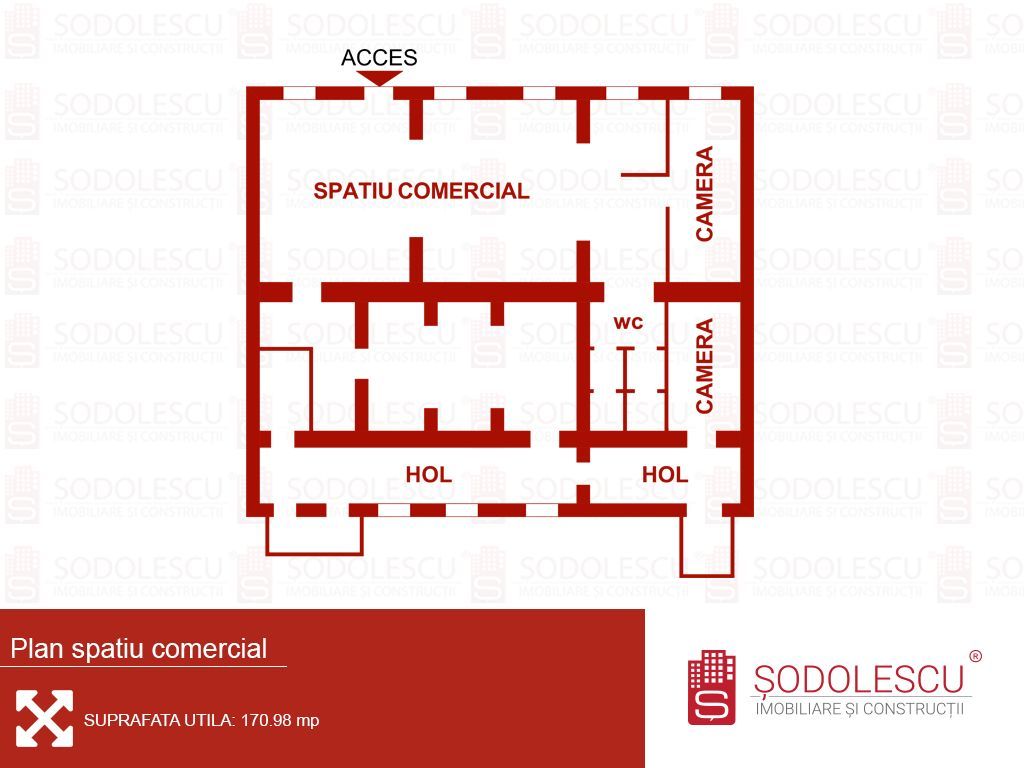 Spațiu comercial 170 mp de vânzare - Schiță 12