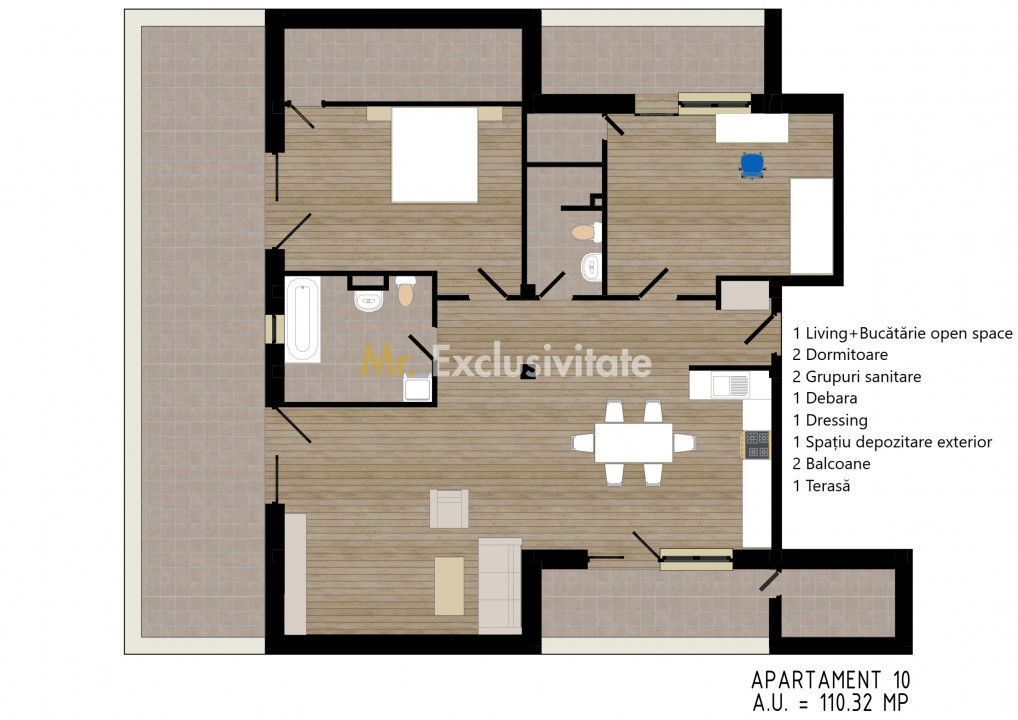Zorilor Residence, Apartamente Noi 2-3-4 camere - Str. Zorilor - Carei - Poză 17