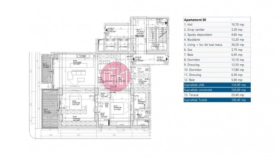 apartament 4 camere de vanzare- Rahmaninov- vedere lac - Poză 12