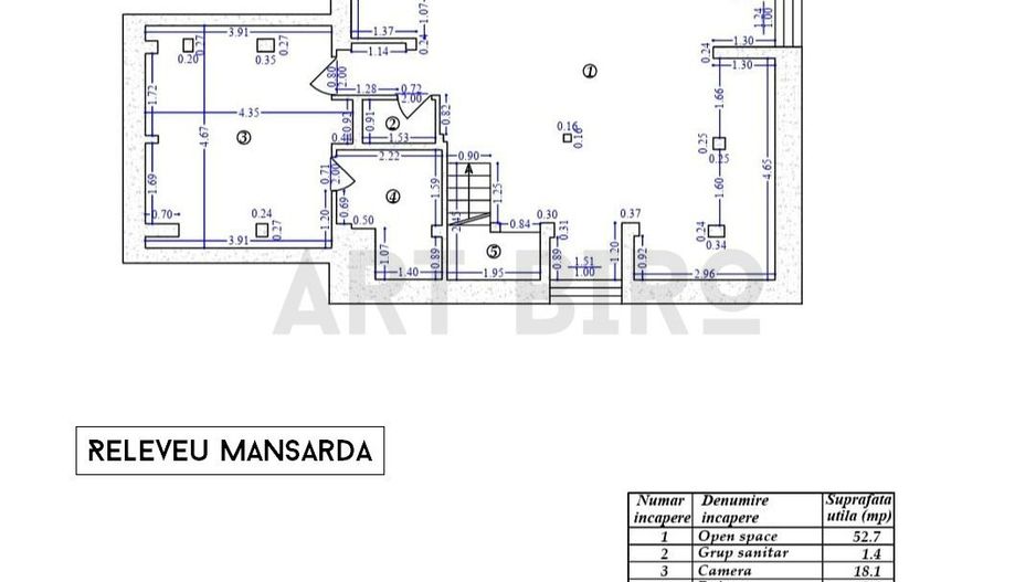 Zero comision, 160mp vila cu smochin B. Vacarescu, birou - comercial - Schiță 20