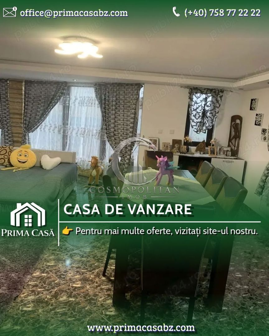 Vila in comuna Posta Calnau BZ teren 1590mp SC=250mp finisaje moderne - Poză 1