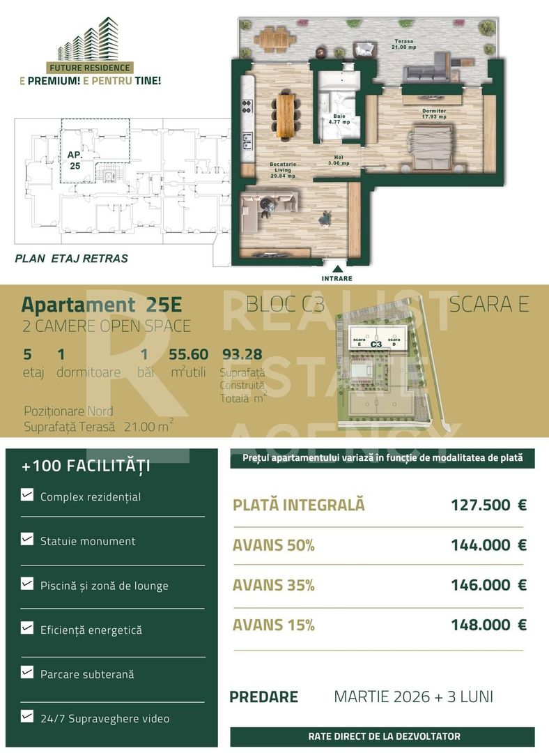 Vânzare, apartament, 2 camere, zona Torontalului, Timișoara - Schiță 8
