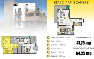 Apartament 2 camere Parc Bazilescu - Poză 7