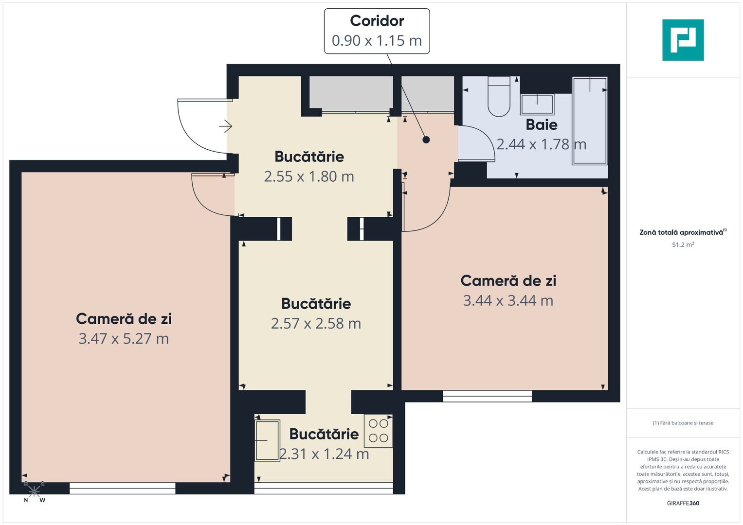 Apartament 2 camere modern Rogerius, et.3 - Poză 10