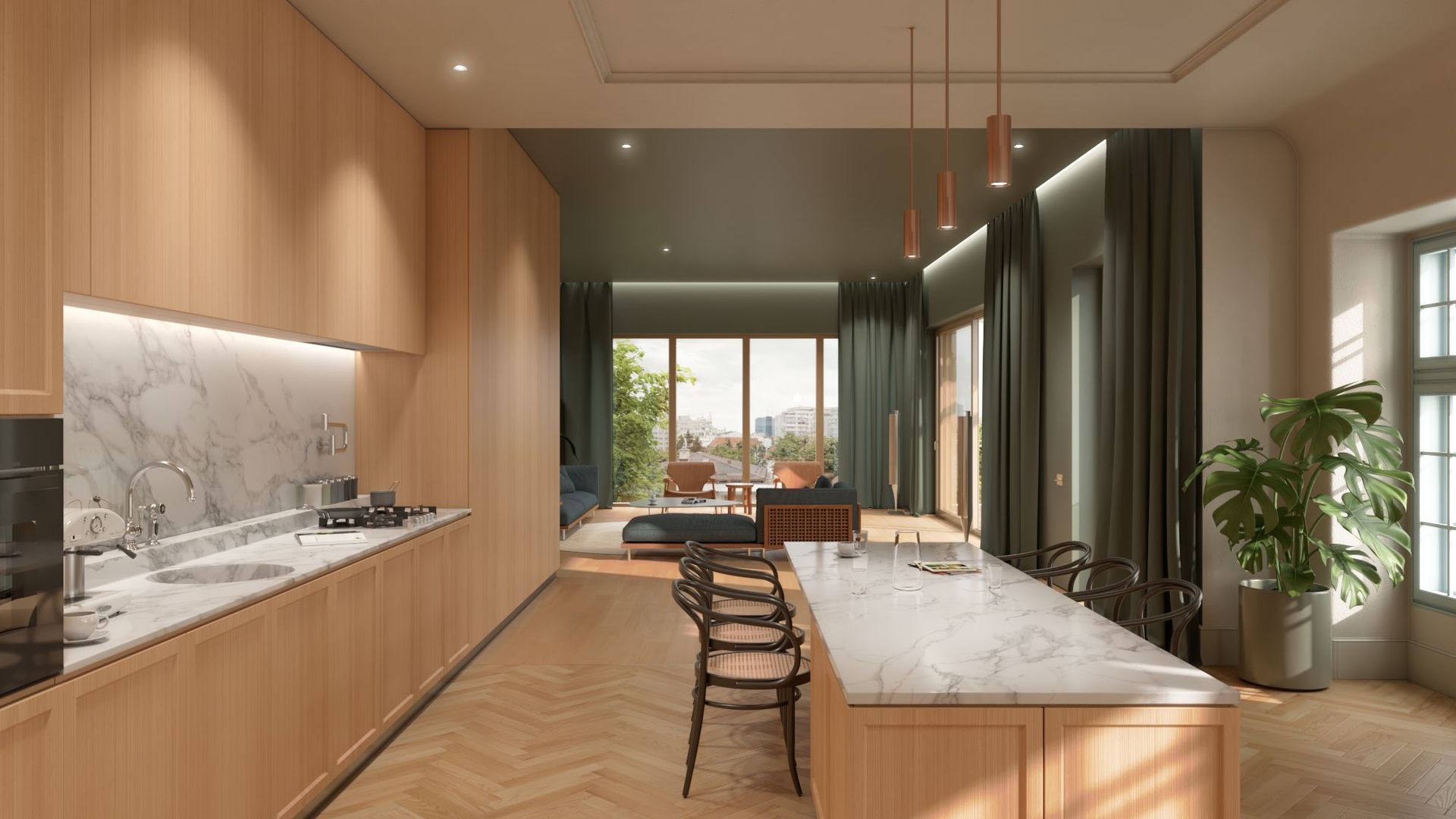 O reședință care nu cere atenție. O primește.  Penthouse – LONDRA 38 - Poză 3