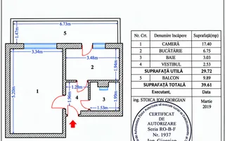Garsonieră decomandată  | Balcon 10 mp | Beci 10 mp | Dristor – Mihai Bravu - Poză 17