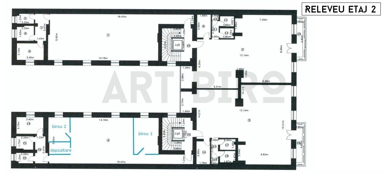 Zero comision, 110-123mp birou Universitate - Cismigiu, 5 min metrou - Schiță 8