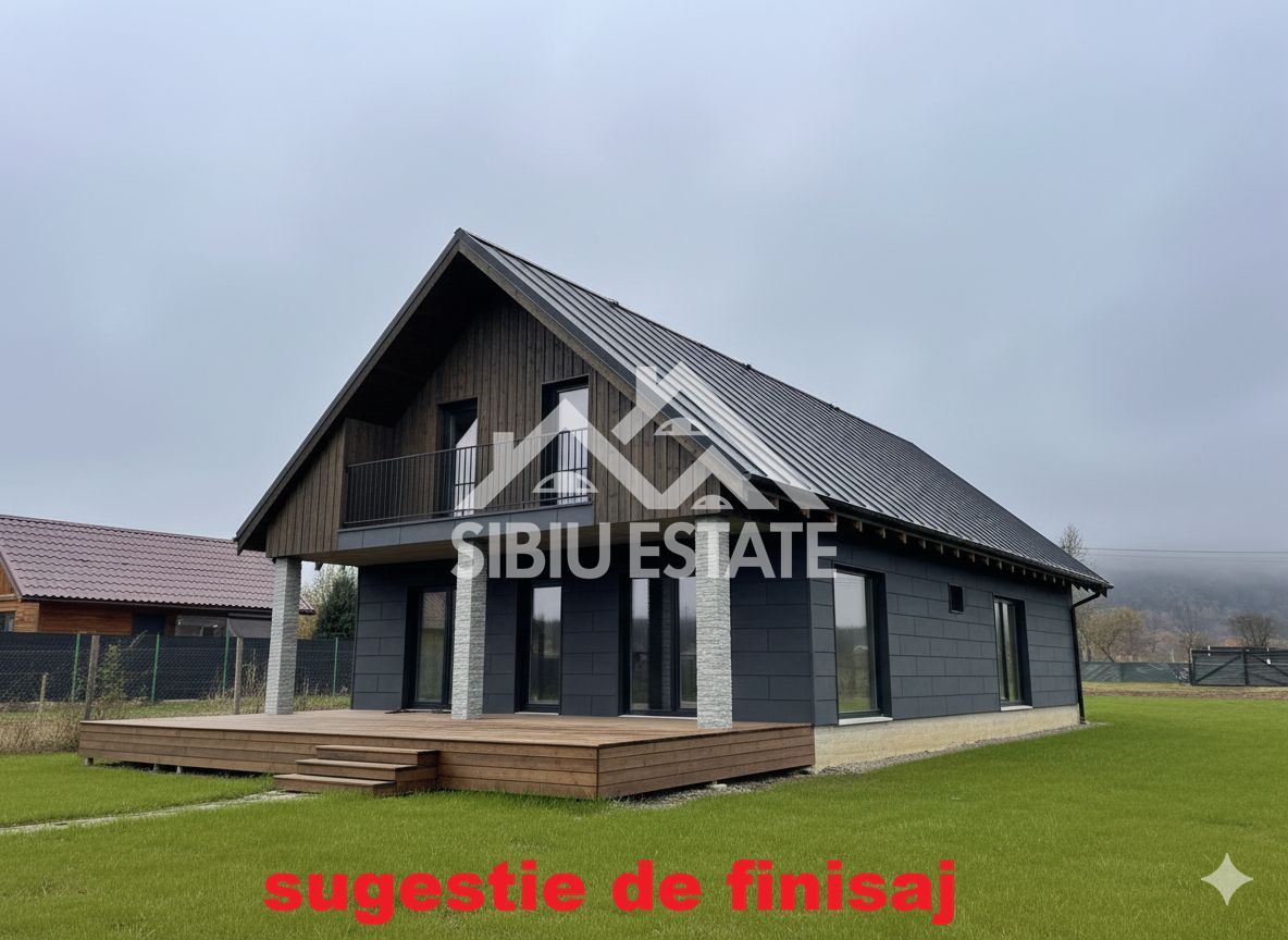 Casa 130 mp, teren 1000 mp, priveliște superbă – Marginimea Sibiului - Poză 2