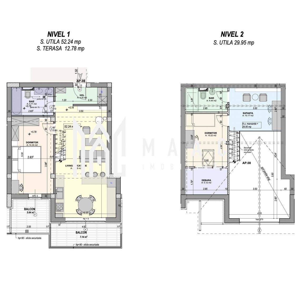 Penthouse pe 2 niveluri I 3 Camere I Balcon I 0% Comision - Poză 17