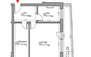 Bloc finalizat. Gradina proprie 52 mp. Decomandat. Loc de parcare. - Poză 8