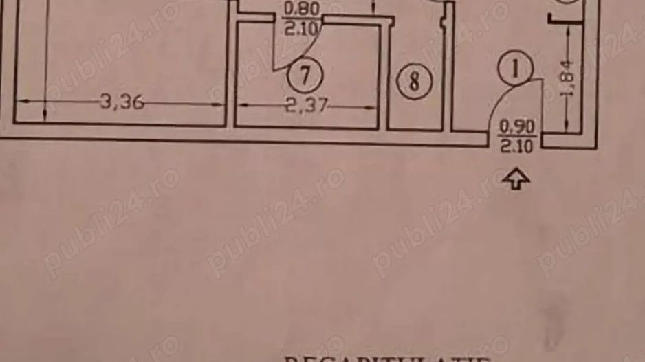 Apartament 2 camere Turda, etaj 2, decomandat, mobilat, bloc reabilitat - Poză 10