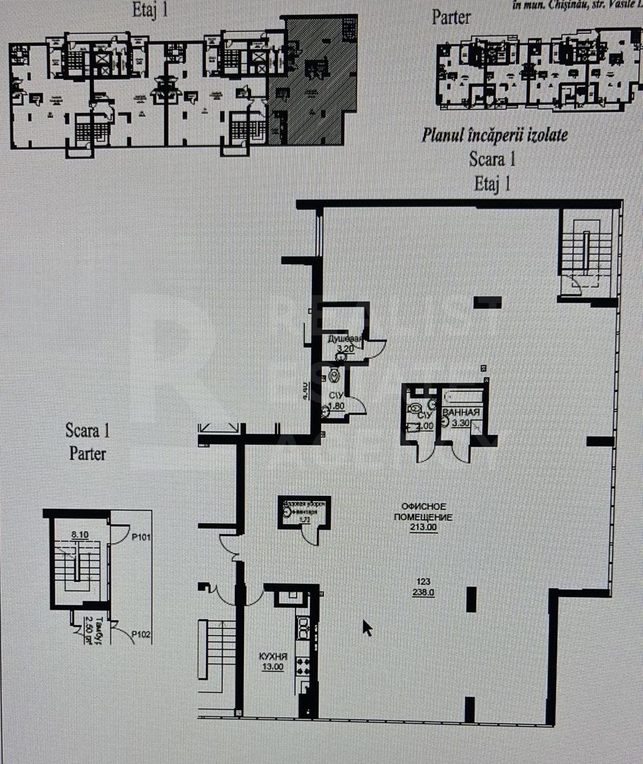 Vânzare, spațiu comercial, 238 mp, str. Vasile Lupu, Buiucani - Schiță 22