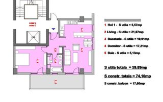 Apartament 2 camere//LUX//BLOC EXCLUSIVIST NOU//Herastrau//Cartierul Francez - Poză 22
