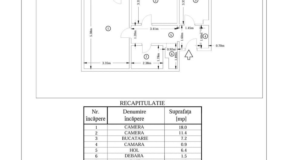 Apartament superb cu doua camere, Brancoveanu-Luica, 104.000€ - Poză 10