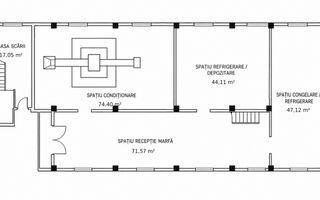 Hală 470 mp, spații frigorifice 4 EUR/mp,  zona Freidorf , Comision 0% - Schiță 9