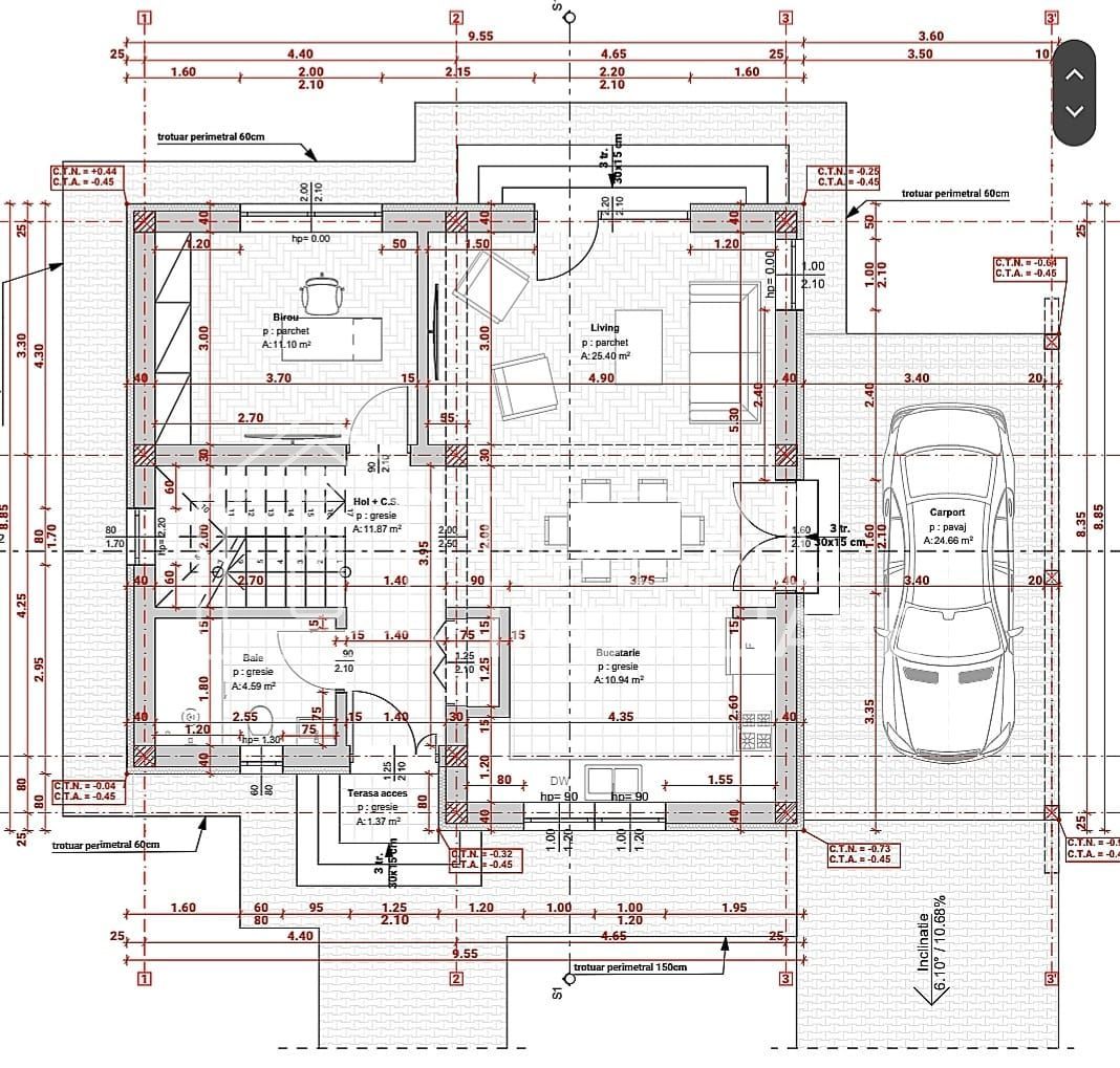 Casa Individuala cu 5 camere si 500 mp de curte, in Selimbar - Schiță 13
