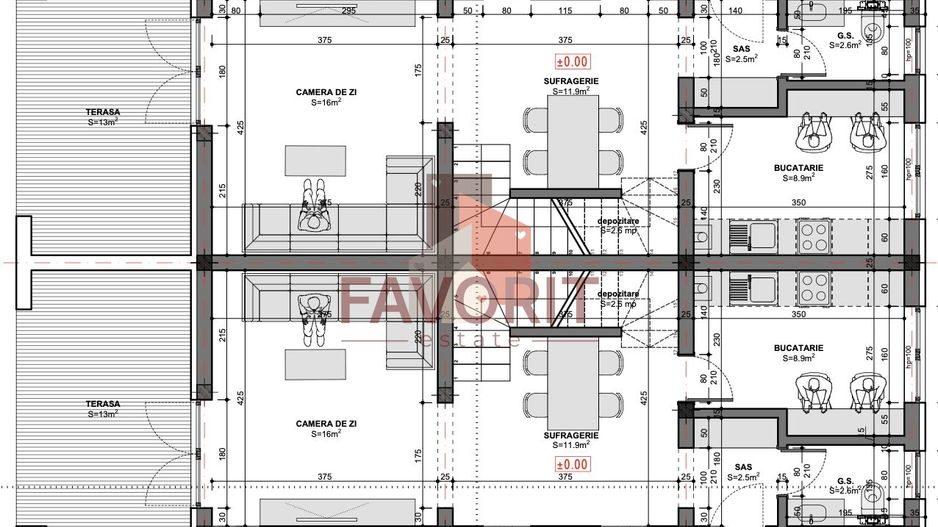 Duplex cu 3 camere in Mosnita Noua | Zona Excelenta | Finisaje la alegere. - Schiță 7