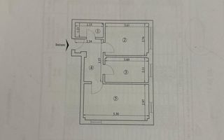 Apartament 2 camere decomandat Galata 80000 euro - Poză 11