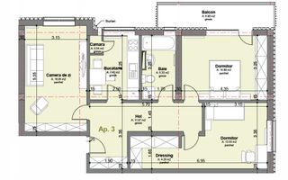 Apartament renovat de vanzare in Zorilor - Schiță 11