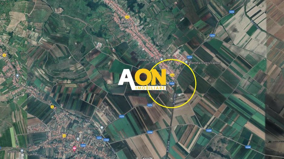 Teren 1400 mp, deschidere 12 metri, Bucerdea Vinoasa - Poză 2